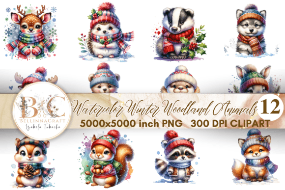 Download Watercolor Woodland Baby Animals PNG - Woodland baby animals Collection