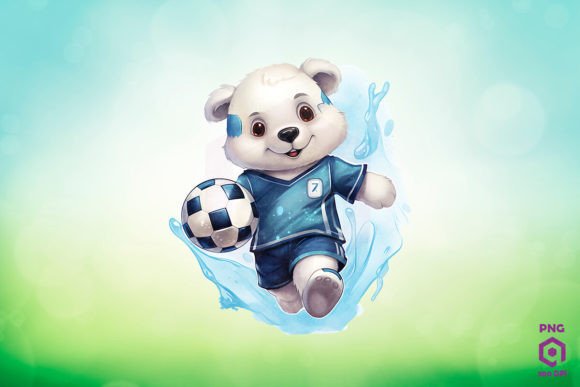 Download Football Player Polar Bear Clipart PNG - Polar bear clipart Collection