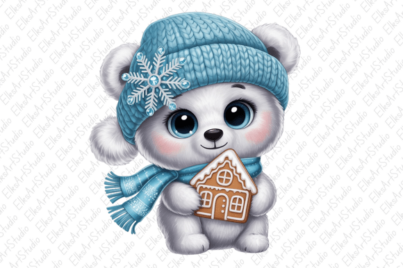 Download Christmas Polar Bear Clipart Png - Polar bear clipart Collection