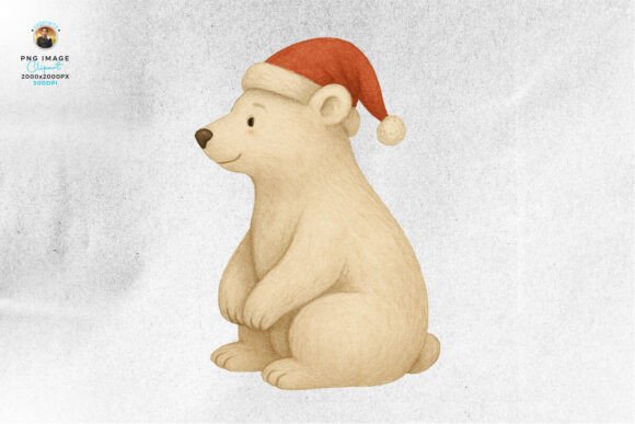 Download Cute Watercolor Polar Bear Clipart PNG - Polar bear clipart Collection