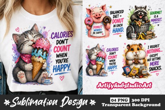 Download Funny Animal Sublimation PNG Designs - Animal sublimation Collection