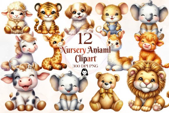 Download Nursery Animal Sublimation Clipart - Animal sublimation Collection