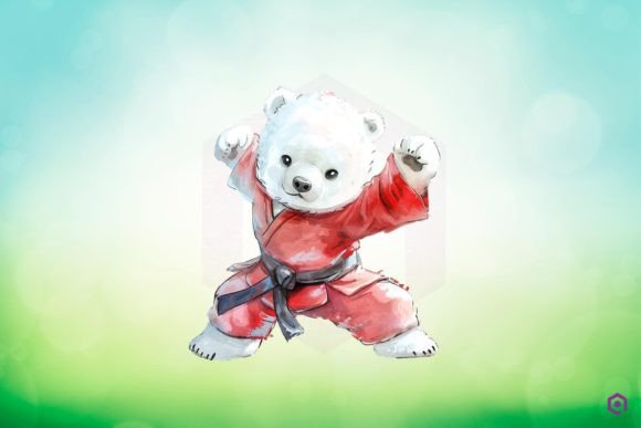 Download Kung Fu Polar Bear Clipart PNG - Polar bear clipart Collection